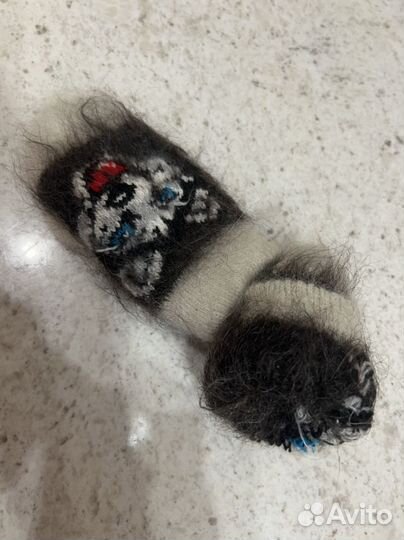 Варежки детские шерстяные