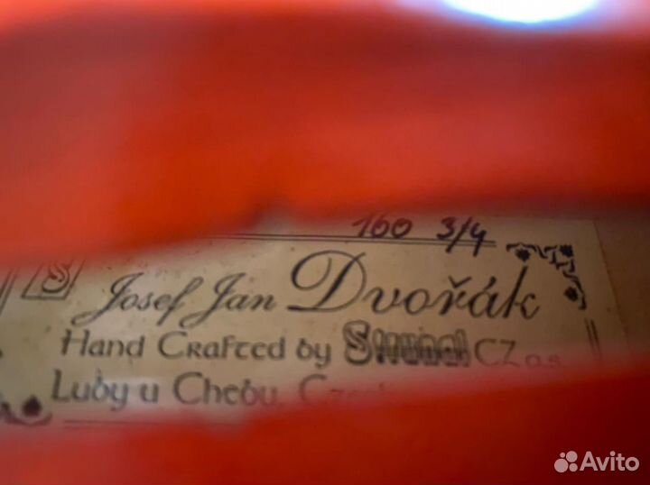 Чешская скрипка Josef Jan Dvorak 3/4