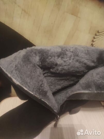 Зимние женские сапоги 38 натуральная замша