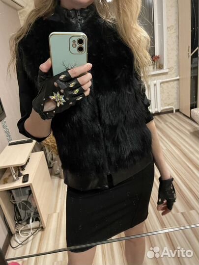 Перчатки кожа