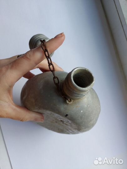 Фляжка армейская СССР алюминиевая