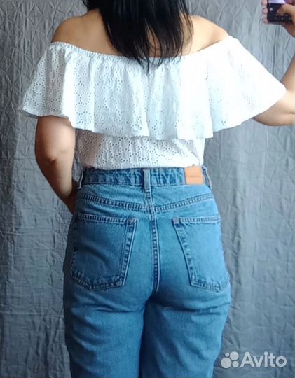 Блузка хлопок кружевная 42,42-44