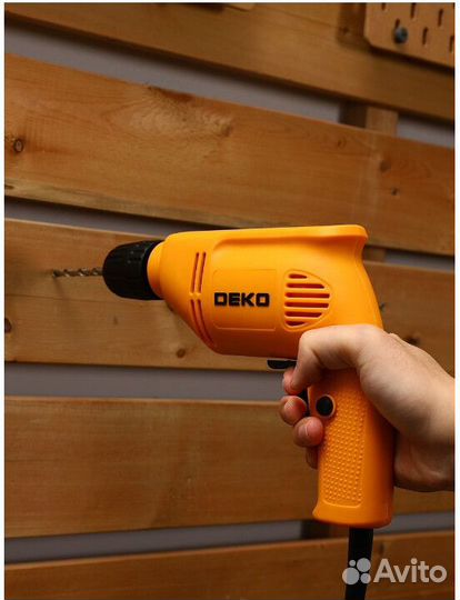 Дрель-шуруповерт сетевая deko dkd600w