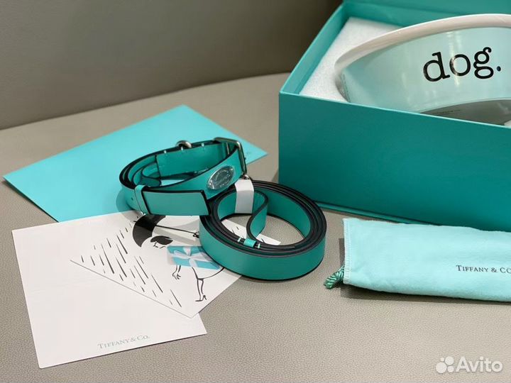 Ошейник и миска Tiffany & Co 83