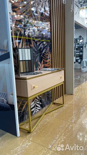 Консоль Тиффани Роза/золото