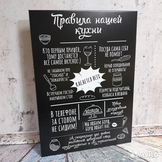 Картина Правила кухни