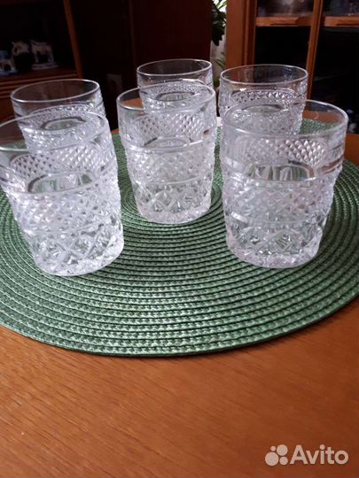 Хрустальные стаканы богемия
