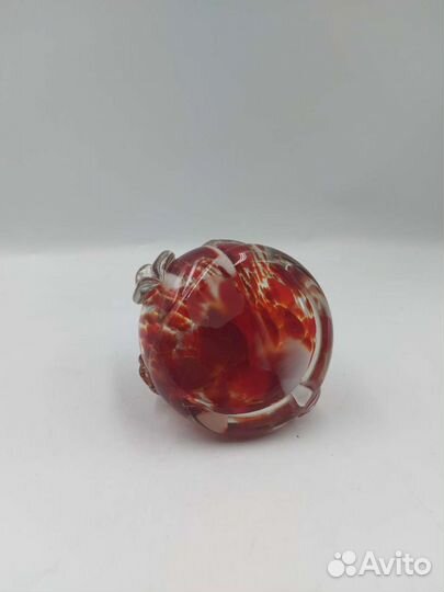 Советская статуэтка собачка цветное стекло