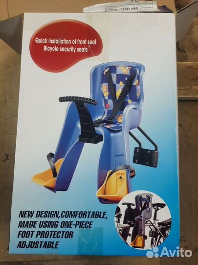 Детское велокресло переднее