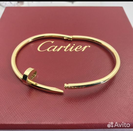 Золотой браслет женский Cartier гвоздь