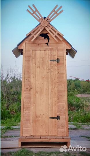 Дачный туалет деревянный BAG336