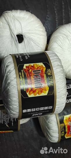 Пряжа для вязания хлопок Дэнди