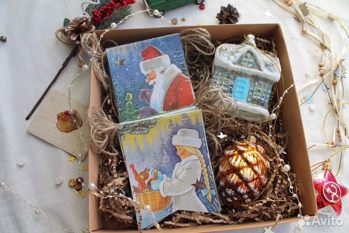 Ёлочный набор игрушек флажки СССР