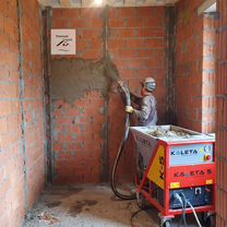 Механизированная штукатурка 150м² за день, Казань