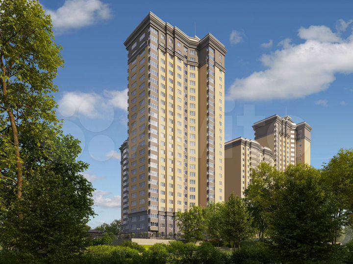 3-к. квартира, 67,8 м², 6/25 эт.