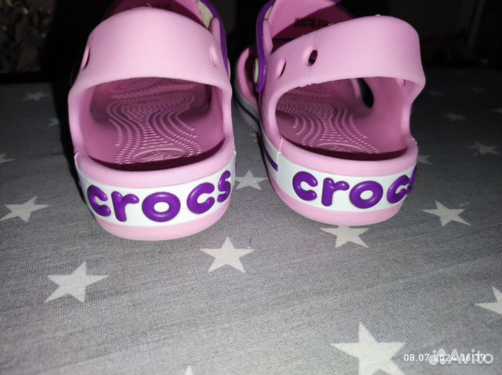 Сандали crocs j1 для девочки розовые