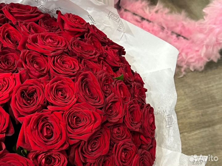 Доставка 101 розы круглосуточно