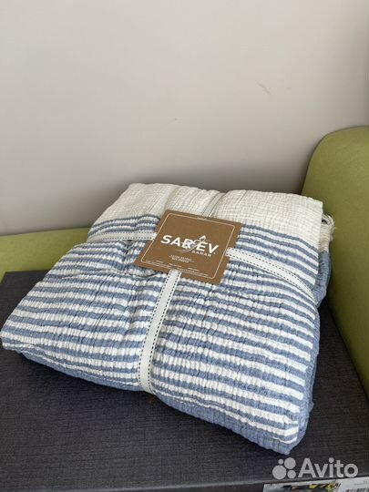 Плед покрывало 220 240 хлопок