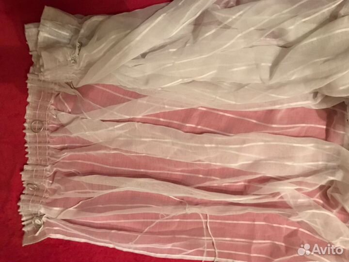 Занавеска белая