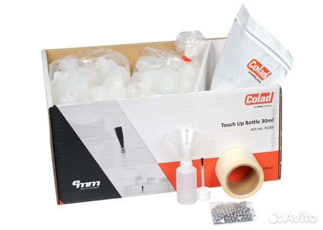 Бутылочки для образцов краски с кистью Германия