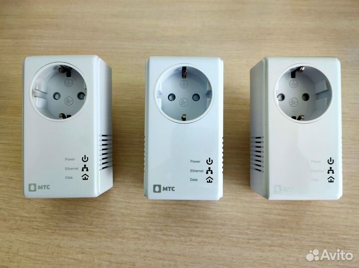 Интернет по электропроводке 3 PLC адаптера qpla200