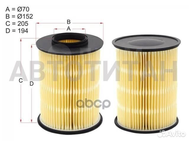 Фильтр воздушный ford focus II/III /C-MAX 04- (круглый )