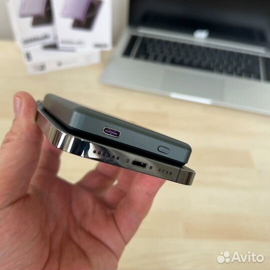 Повербанк 10000 mAh тонкий с быстрой зарядкой