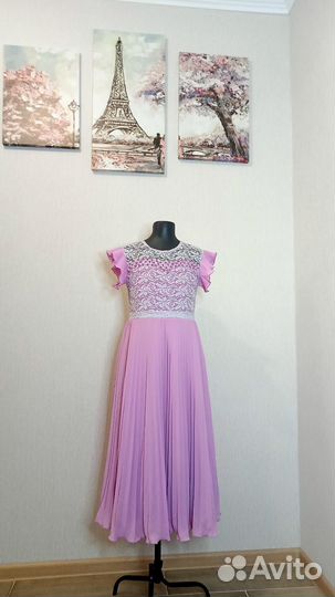 Нарядное платье в пол на выпускной для девочки