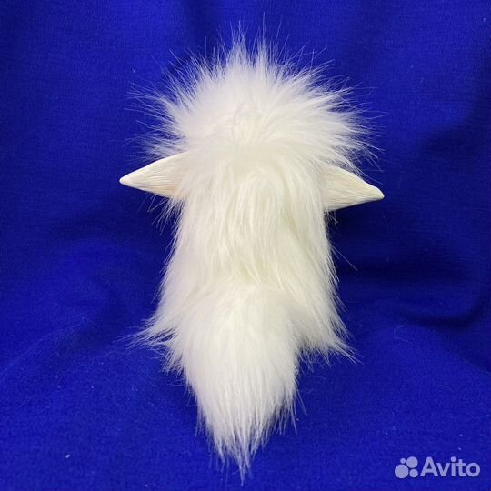 Игрушка ручной работы в смешанной технике, котик