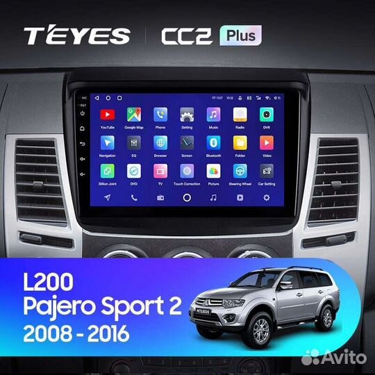 Магнитола Pajero Sport 2008-2016 Андроид Teyes