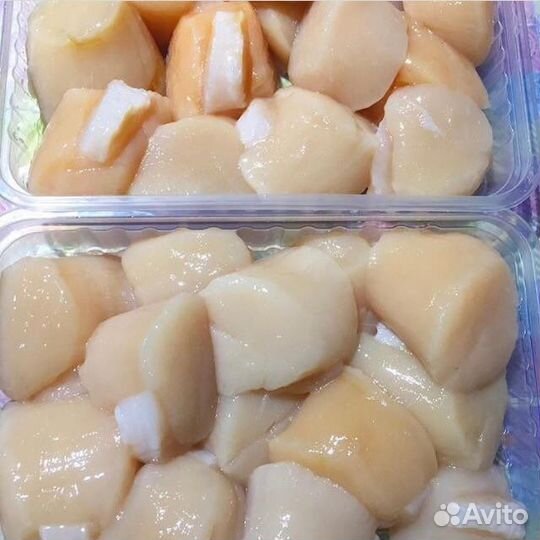 Гребешки филе, гребешки на раковине