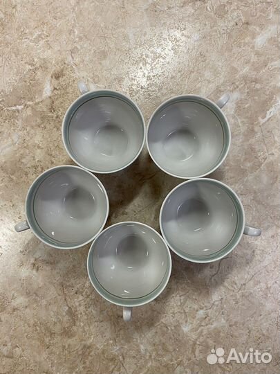 Фарфоровые кофейные чашки Дулёво