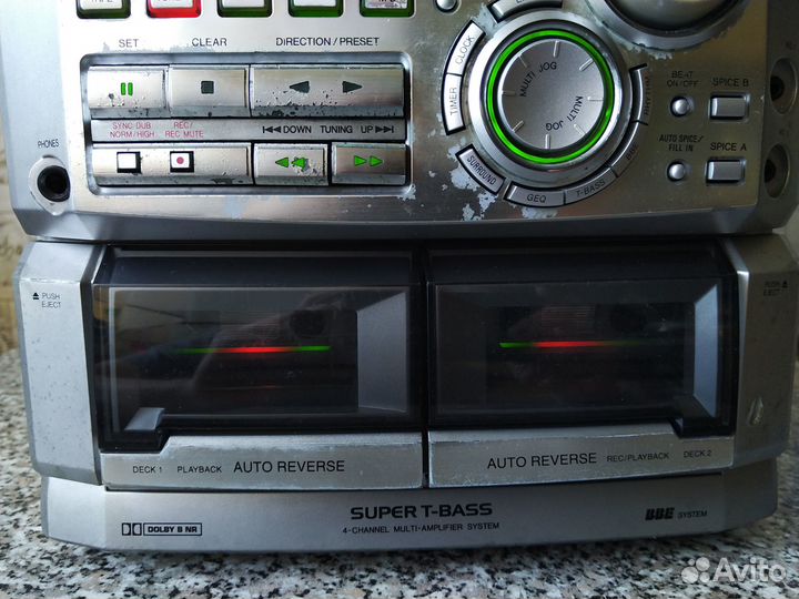 Музыкальный центр на запчасти (без колонок)