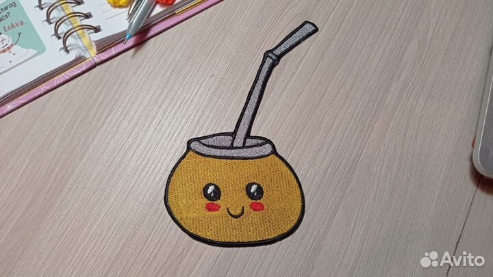 Нашивка в виде калабаса для мате