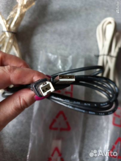 Кабели USB A B для принтера, сканера новые