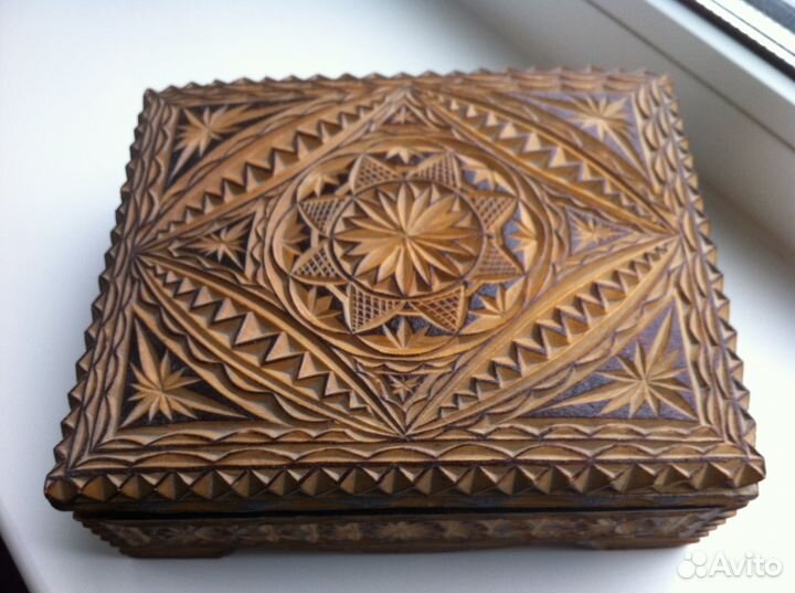 Деревянные шкатулки и лоток, Стопки хохлома