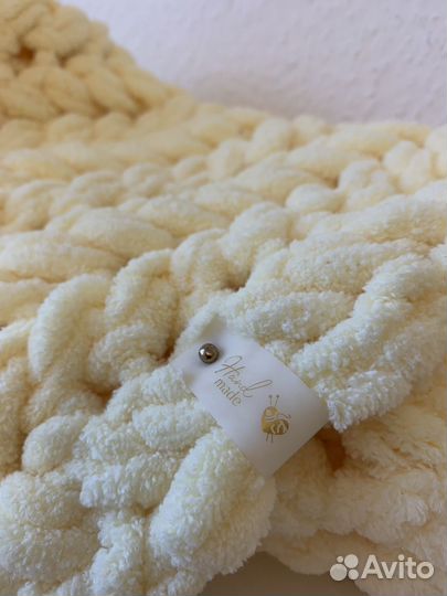 Детский плюшевый плед ручной работы