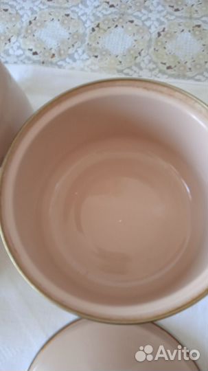 Набор эмалированной посуды СССР. 3 предмета