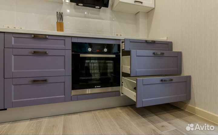 Кухня фасады с фрезеровкой. Рассрочка