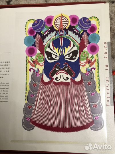 Маски Пекинской Оперы. Бумажная вырезка