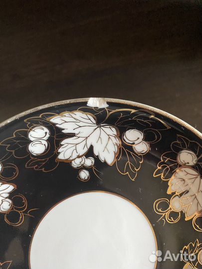 Чайный сервиз Вербилки Виноград на черном