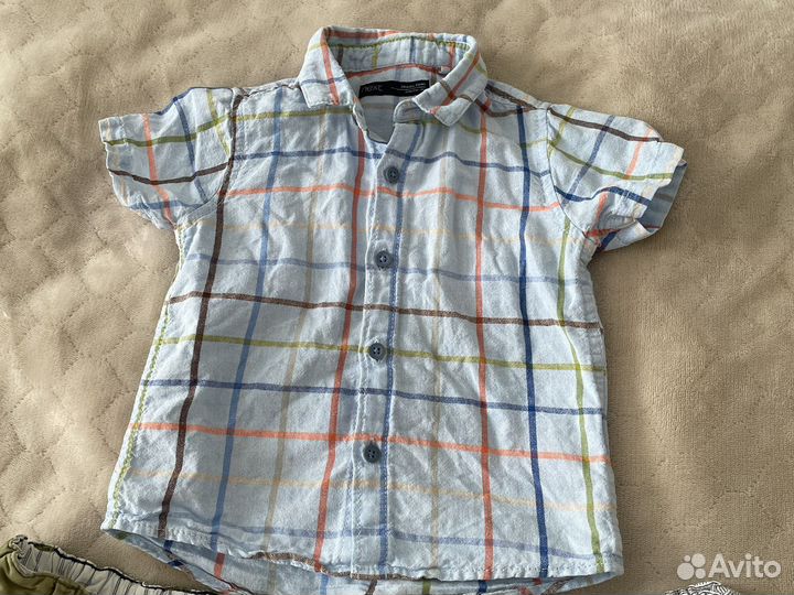 Рубашка и шорты для мальчика 74, 80, 86
