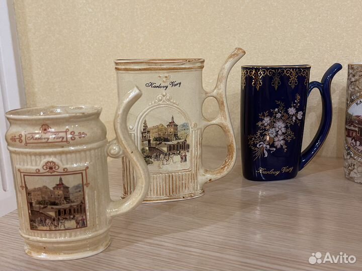 Кружка-поильник новые, Чехия Карловы Вары