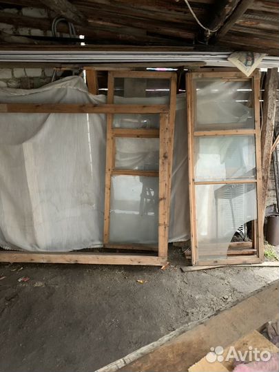 Рама оконная деревянная размер 170х140