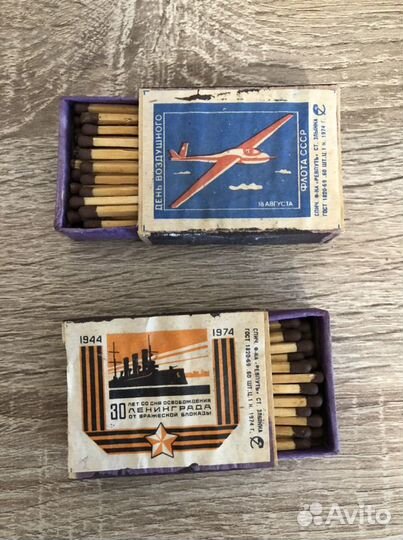 Спички СССР в деревянном коробке