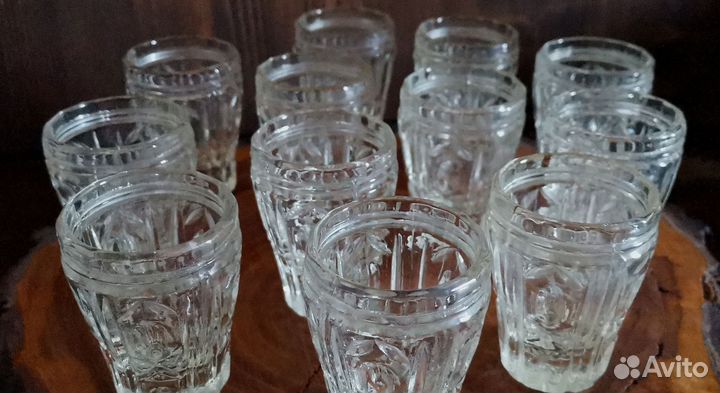 Хрустальные стопки/рюмки 12шт