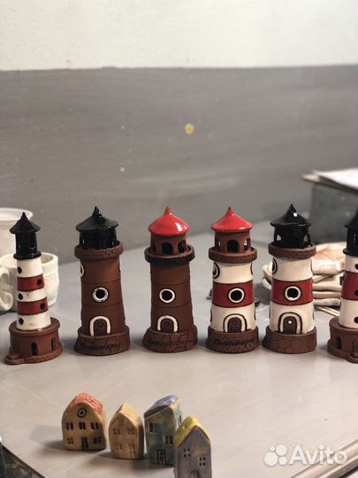 Маяк, подсвечник аромалампа керамика