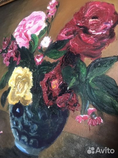 Картина маслом цветы