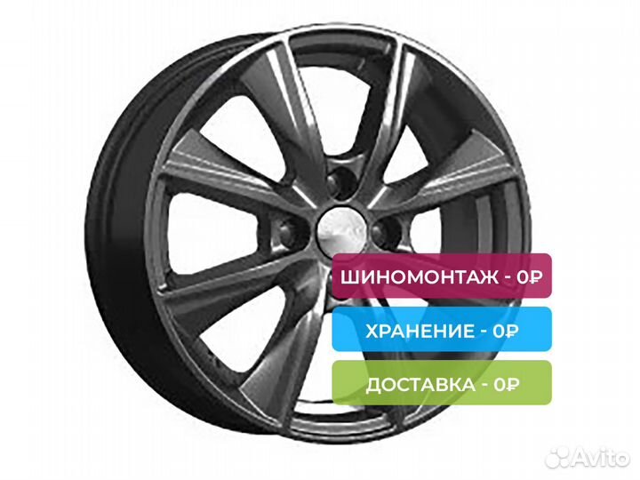 R15 4x100 6J ET45 D67,1 Скад Порту графит