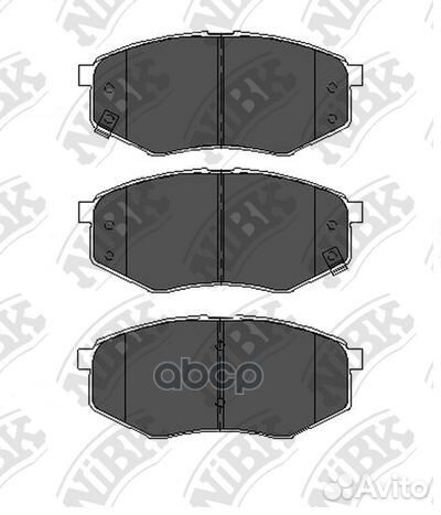 Колодки тормозные дисковые перед PN0704 NiBK